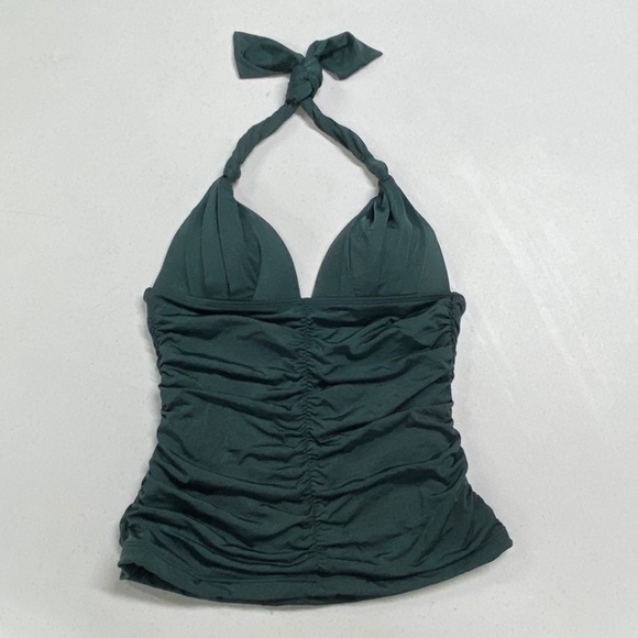 ATHLETA AQUALUXE Green HALTER TANKINI NWOT - Picture 3 of 5